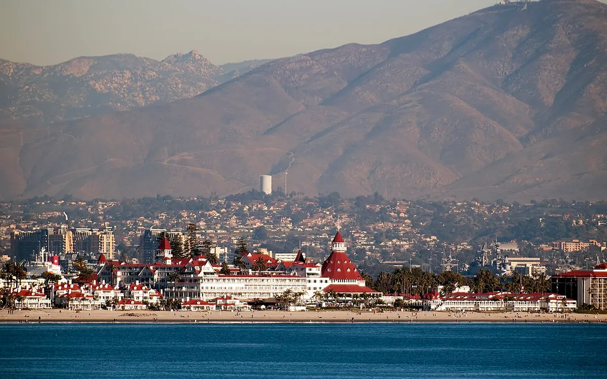 Hotel del Coronado on the Coronado waterfront, California