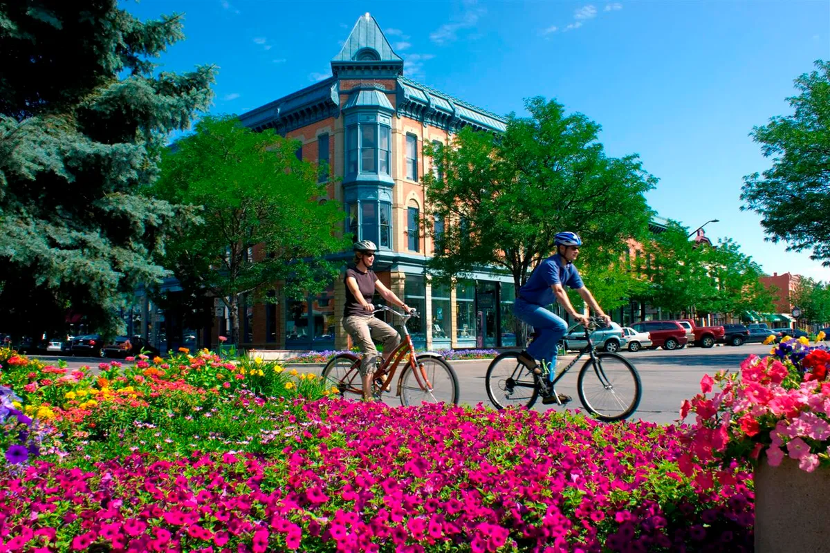 Historic downtown Fort Collins, Colorado