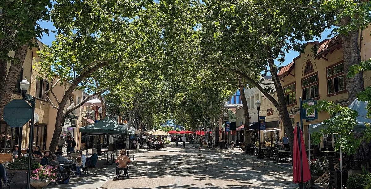 Historic Murphy Avenue in Sunnyvale, California