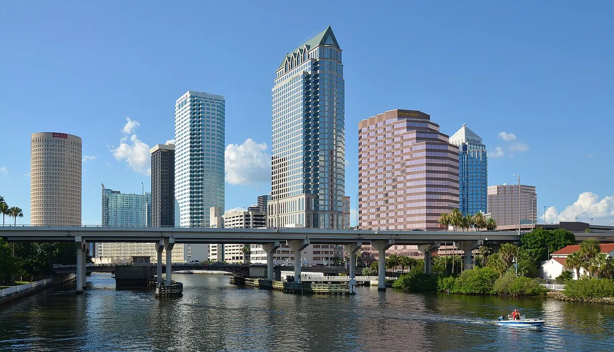Downtown Tampa across the Hillsborough River, Florida