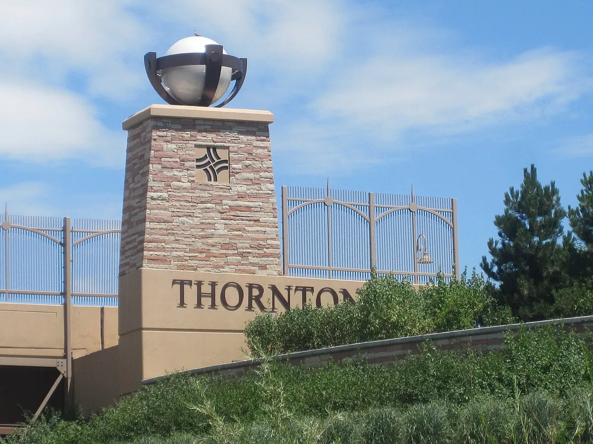 Thornton's landscaped city gateway, Colorado
