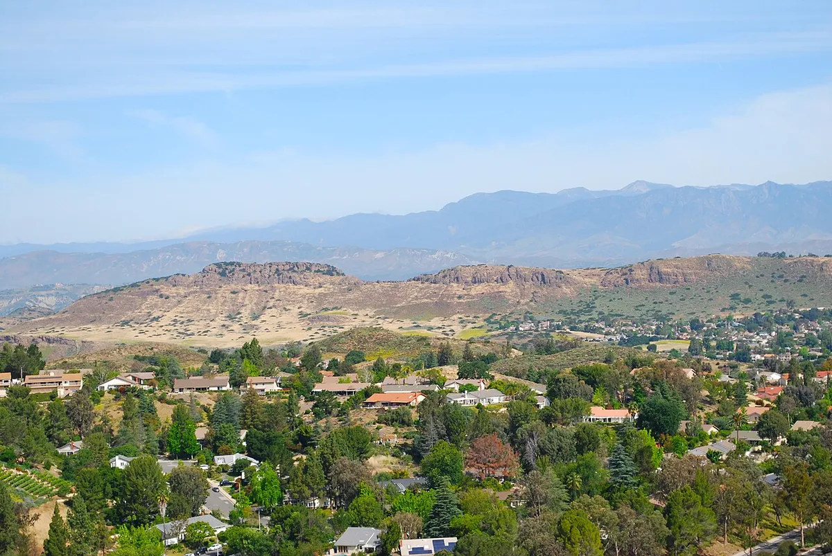 Mount Clef Ridge viewed from Thousand Oaks, California
