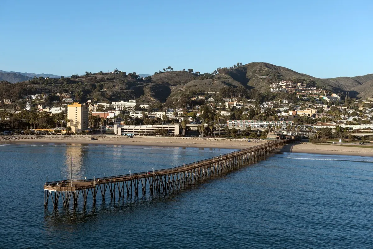 Ventura Pier and coastline, California