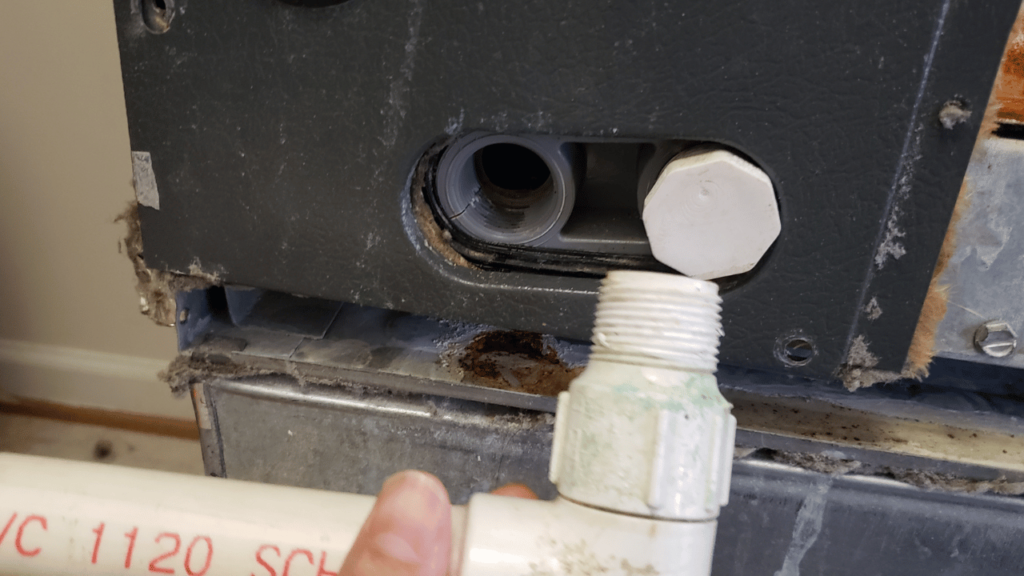 Cracked Primary Drain Pan