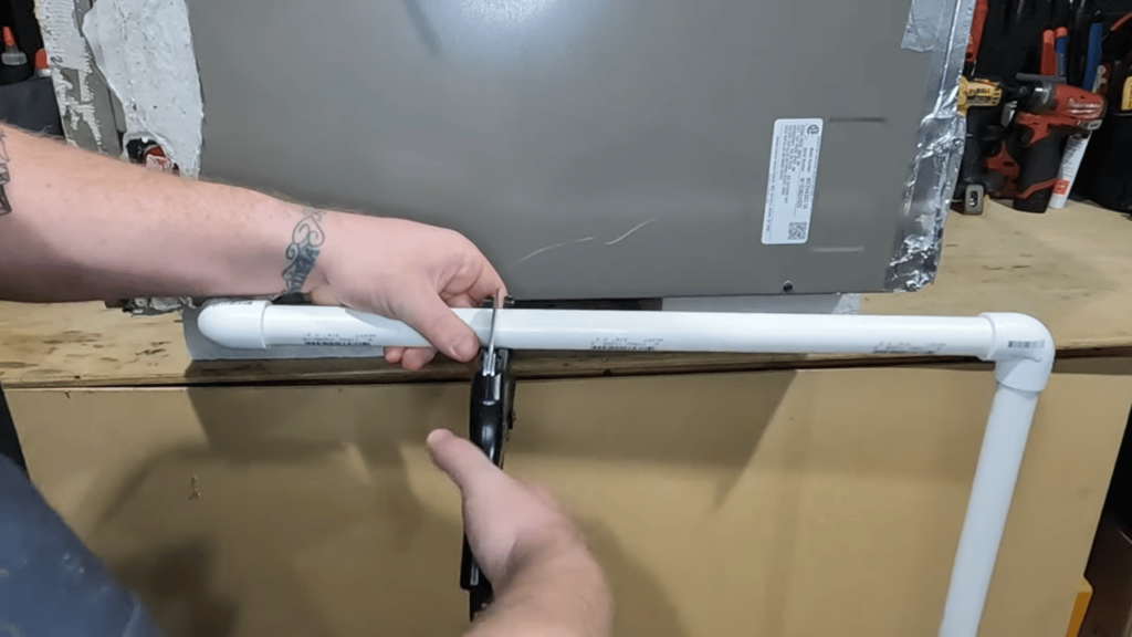 Cut and Flush the Drain Line