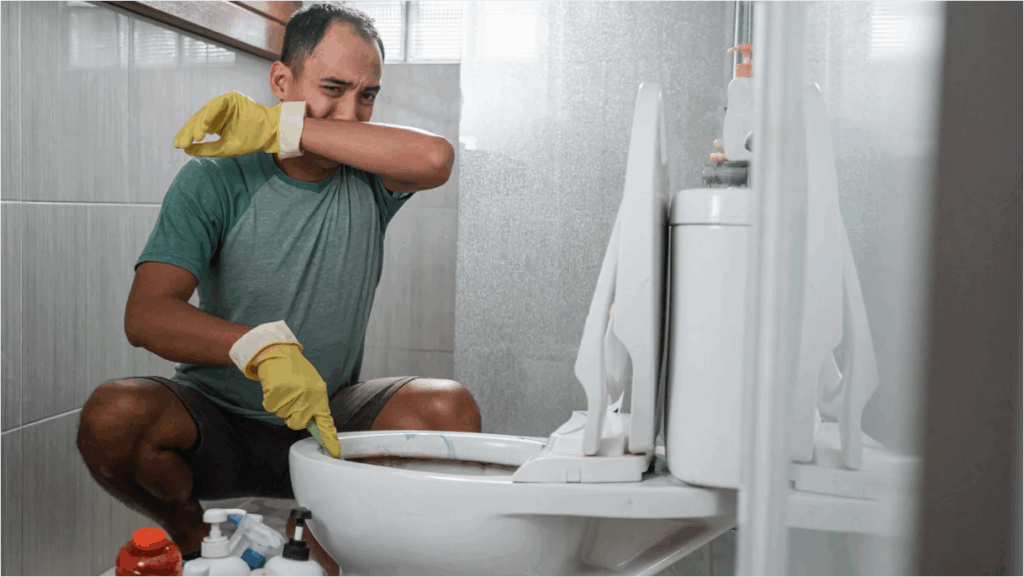 How to remove the sewer smell in the bathroom.